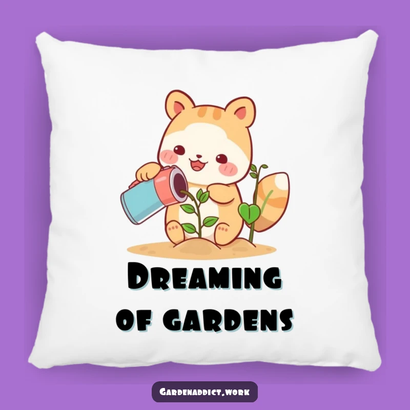 Soft Funny Cute Animal Pillow: Happy Gardener Comfort for Gifts