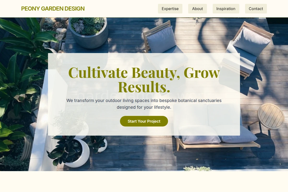Peony Garden Design