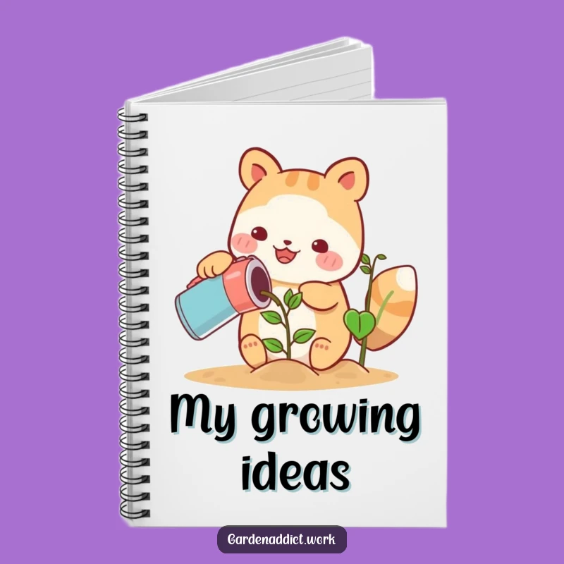 Funny Cute Animal Notebook: Happy Gardener Notes for Creative Gifts