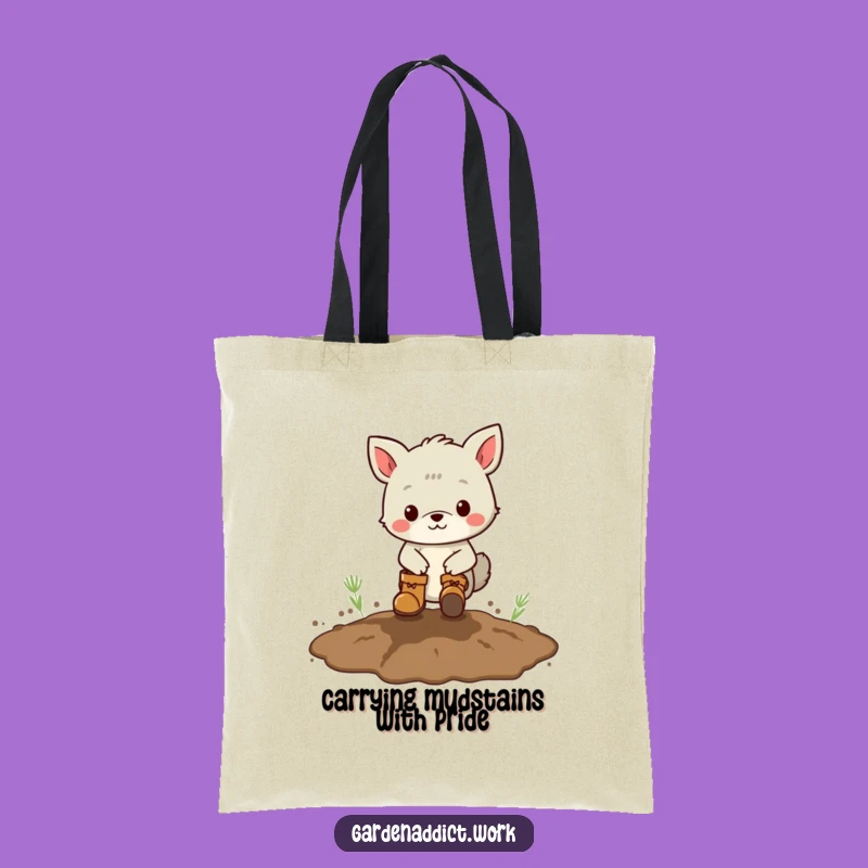 Funny Muddy Fun Tote Bag: Animal in Boots, Stylish & Humorous Carryall